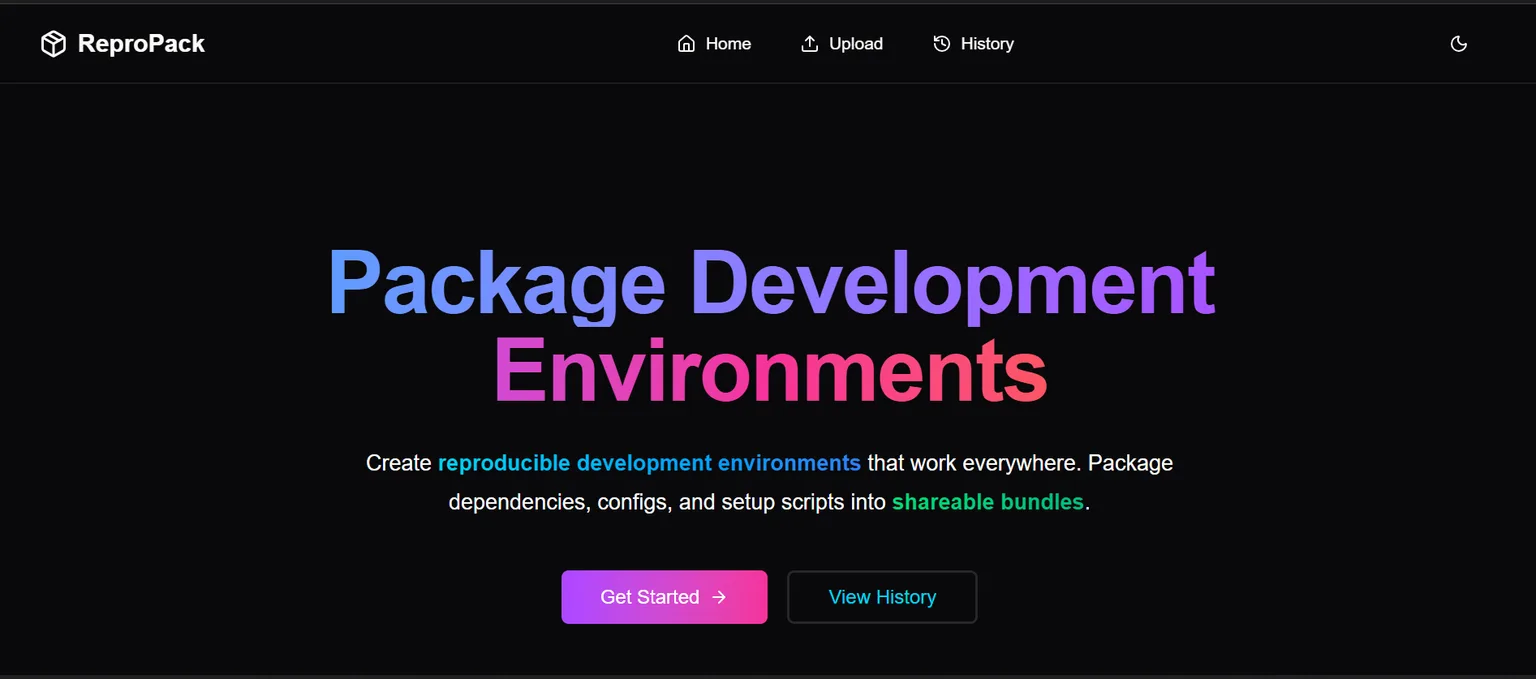 Existing ReproPack project image